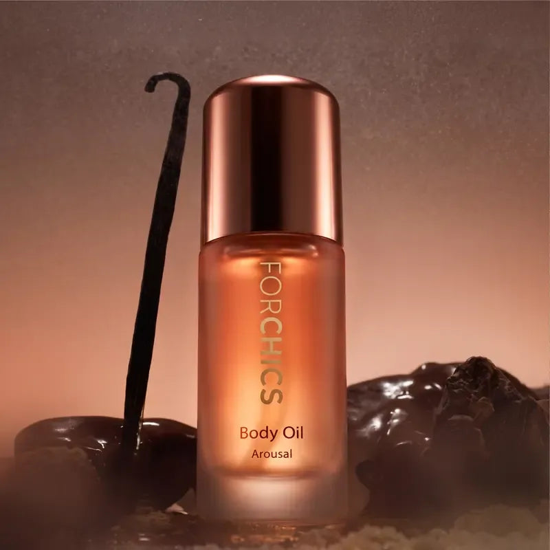 Pheromone Infused Body Oil - Sweet Almond, Argan, Jojoba, Shea Butter, Cocoa Butter &  – 1 Fl Oz